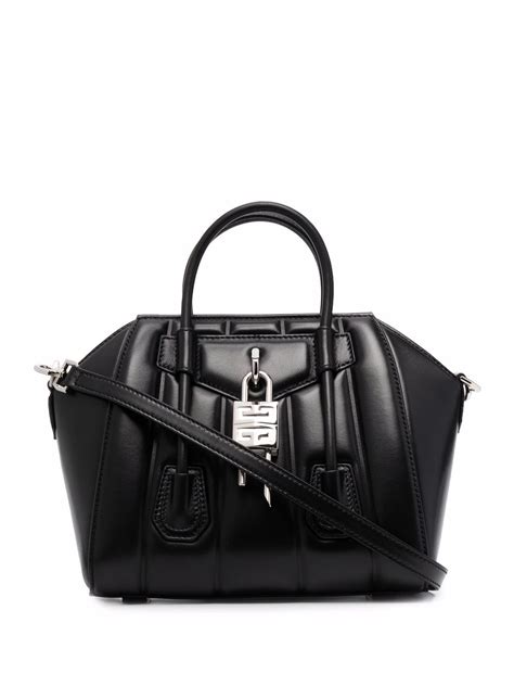 givenchy antigona lock xs padded leather tote|Givenchy antigona mini.